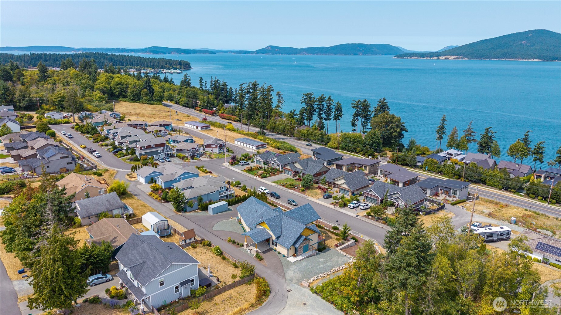 3803 West 2nd Street Anacortes, WA 98221 - Photo 3 of 40 a view of a city with a lake