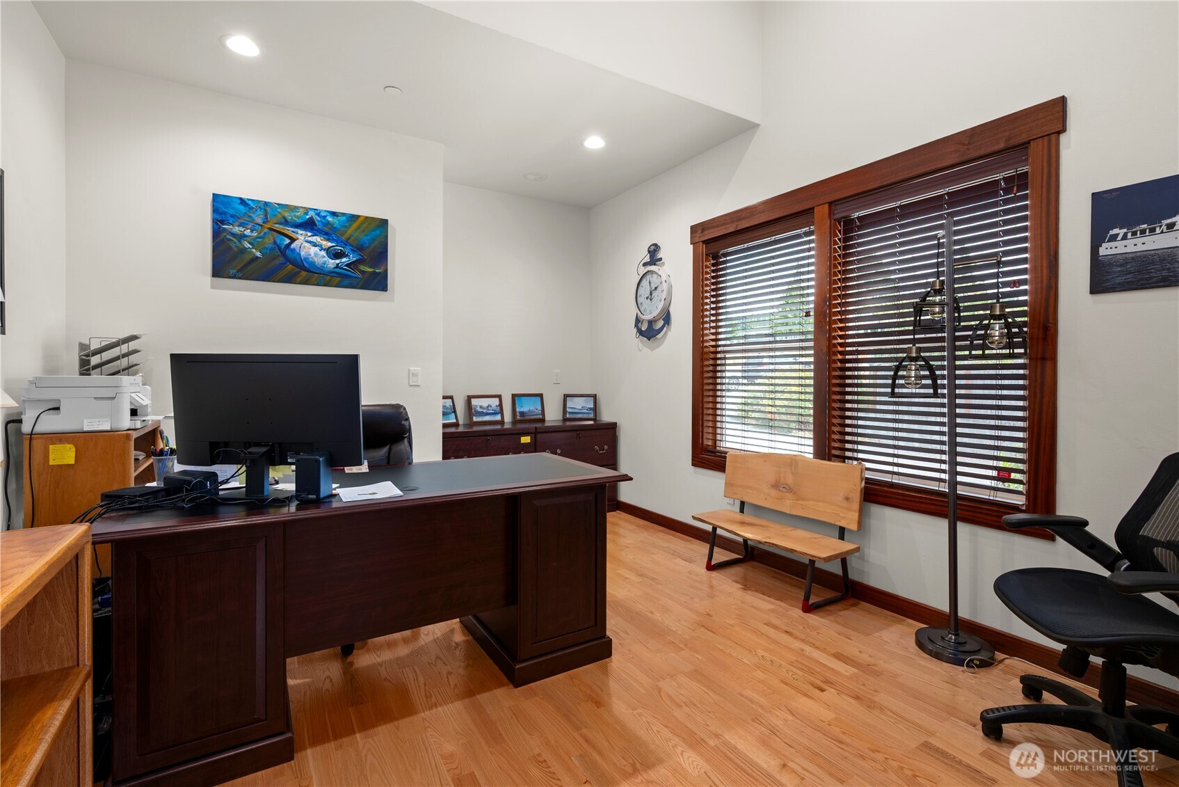 3803 West 2nd Street Anacortes, WA 98221 - Photo 7 of 40 a view of a workspace with furniture and a window