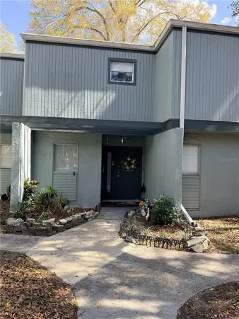 a front view of a house
