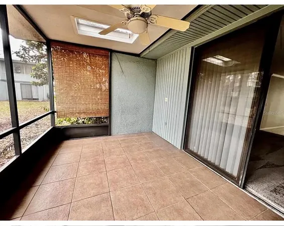 a view of a porch