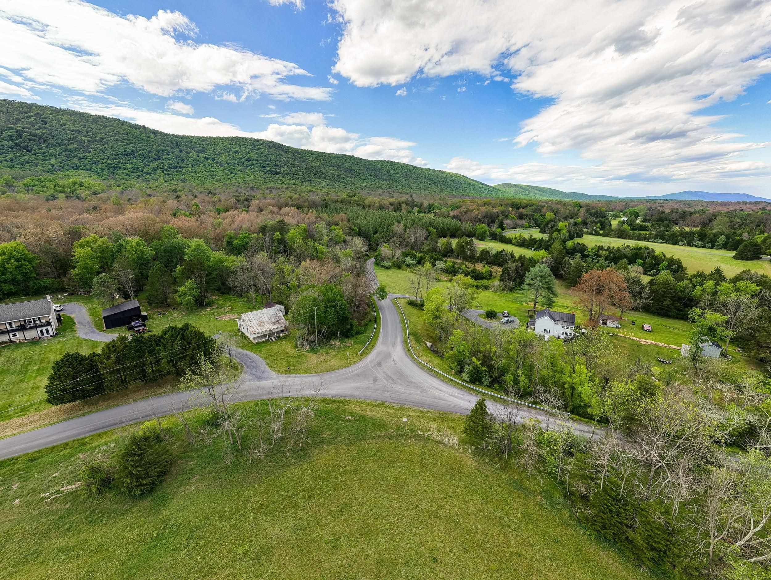 0 Boliver Road Fort Valley, VA 22652 - Photo 55 of 55 an aerial view of residential houses with outdoor space and trees