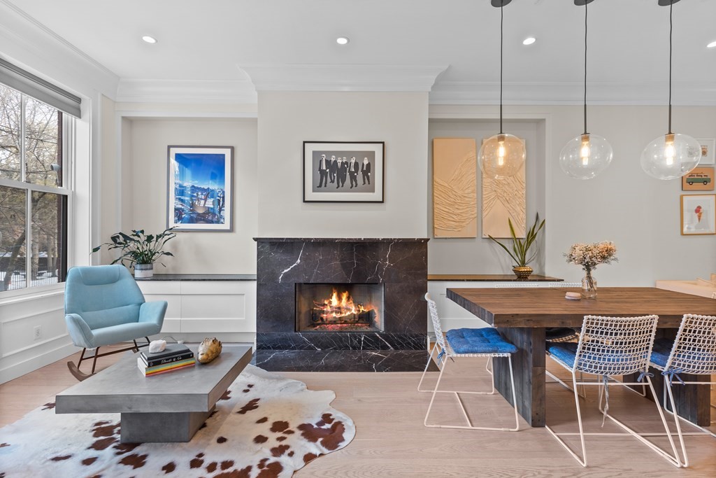 192 West Springfield Street, Unit 1 Boston, MA 02118 - Photo 5 of 26 a living room with furniture and a fireplace