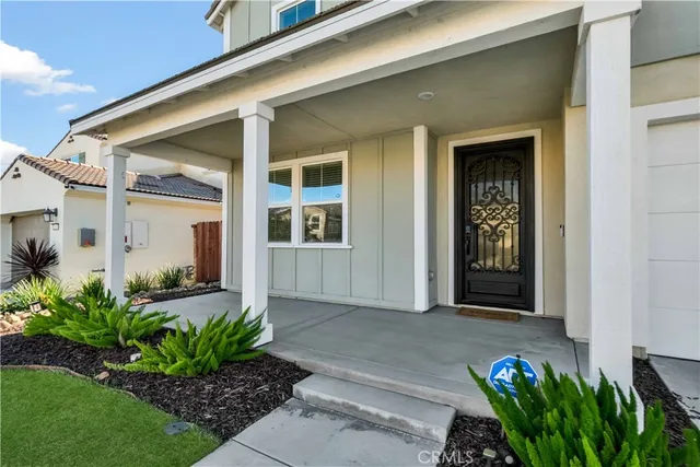 a front view of a house