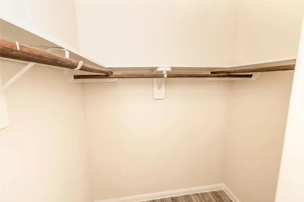 a close view of closet