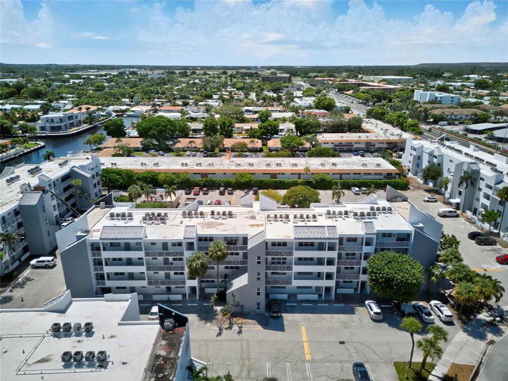 2850 Northeast 14th Street, Unit 410B Pompano Beach, FL 33062 - Photo 15 of 25 an aerial view of a house with a lake view