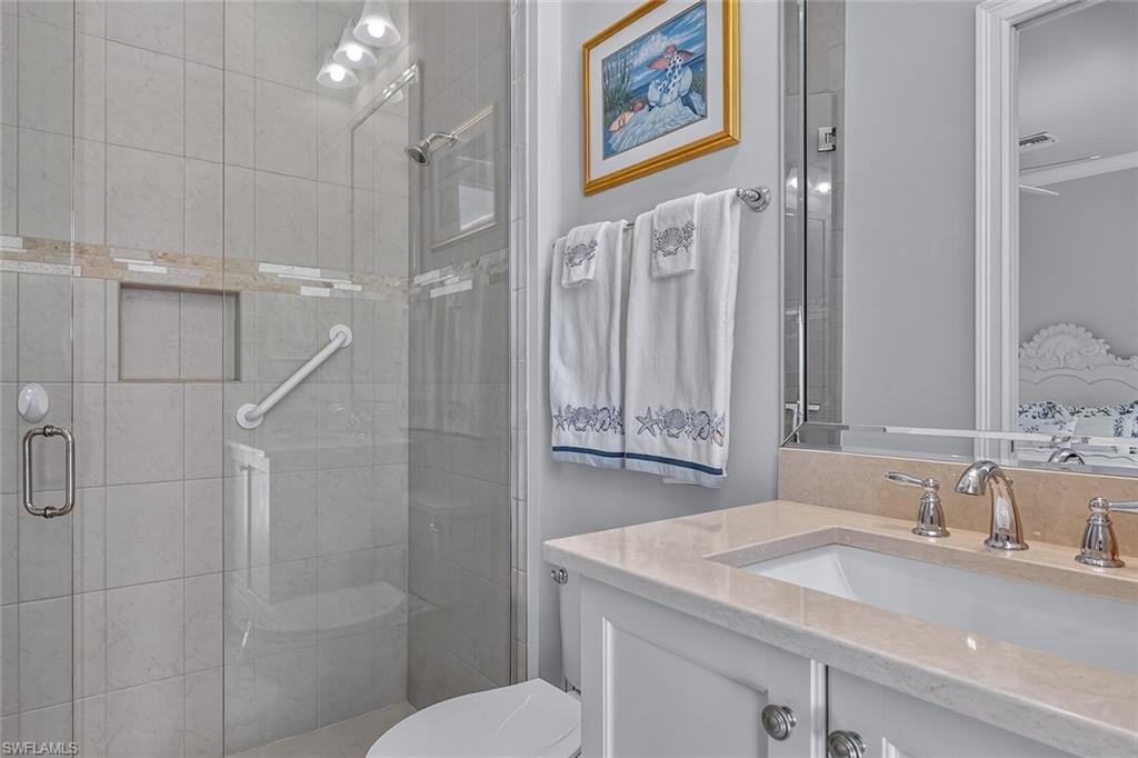 6387 Warwick Avenue Naples, FL 34113 - Photo 21 of 40 Casita bathroom that doubles as a pool bathroom