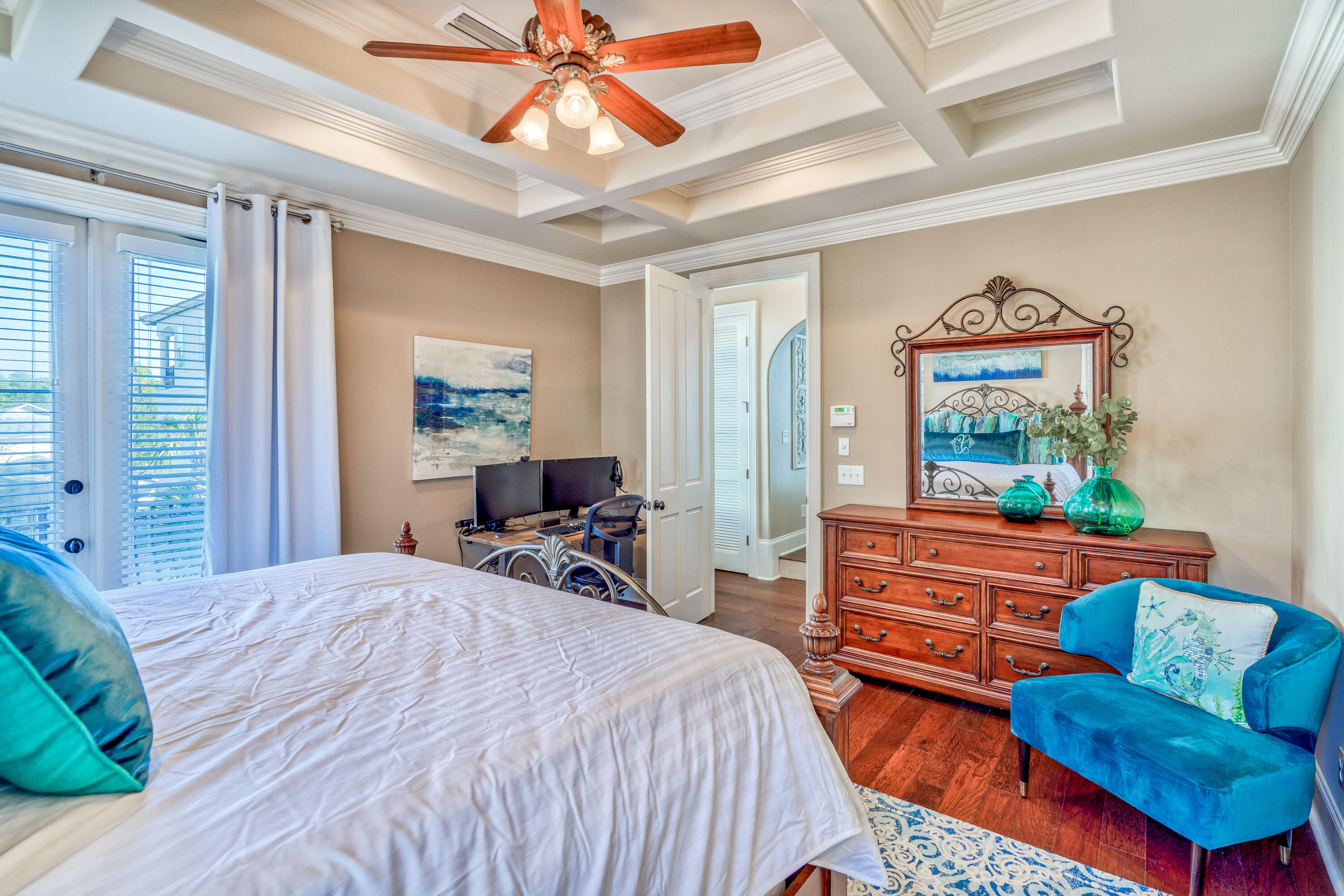 89 Palmeira Way Santa Rosa Beach, FL 32459 - Photo 24 of 64 a bedroom with furniture and a large window