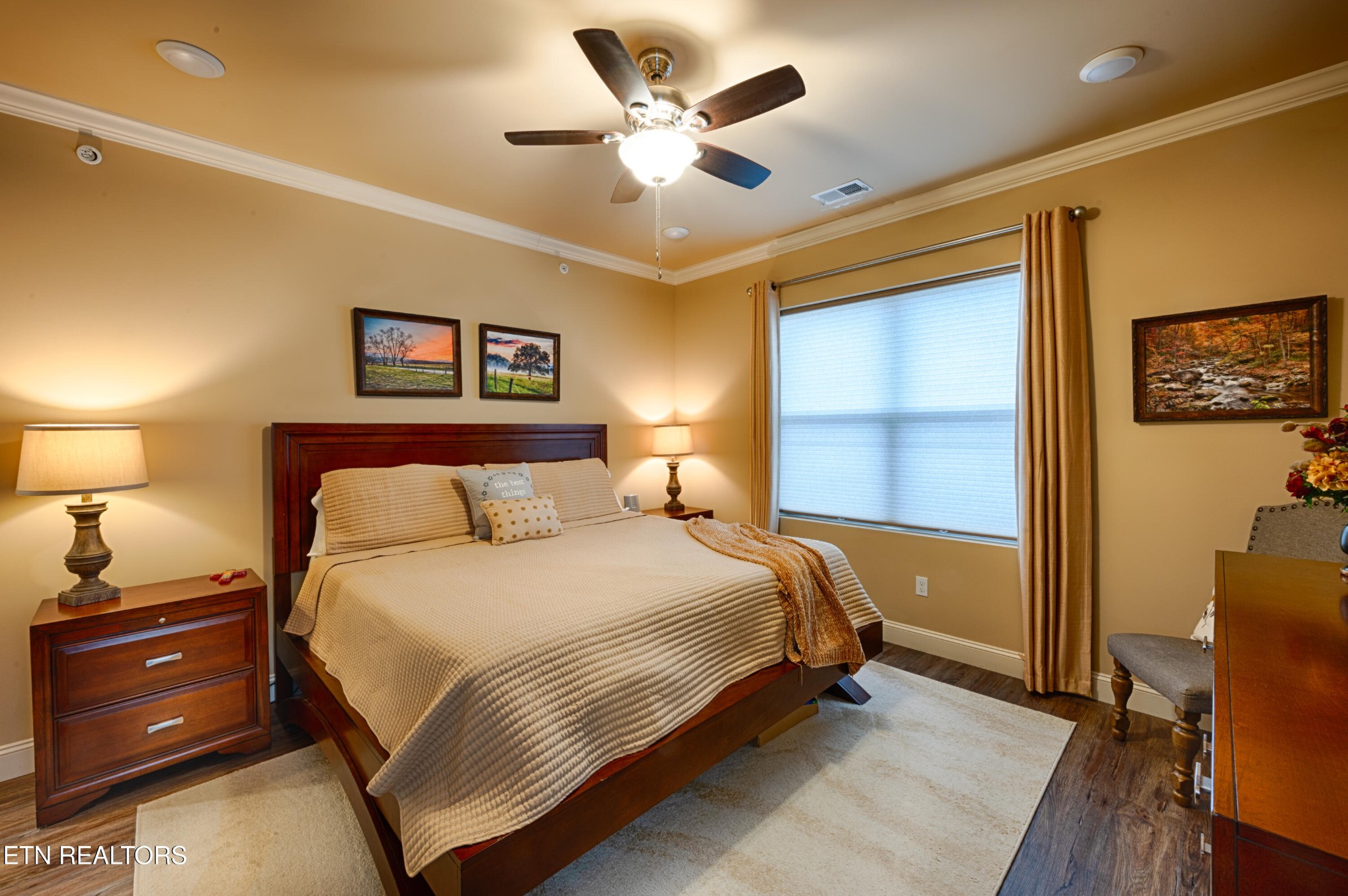 229 Bishops Cap Circle, Unit 101 Townsend, TN 37882 - Photo 19 of 47 a bedroom with a bed and a dresser