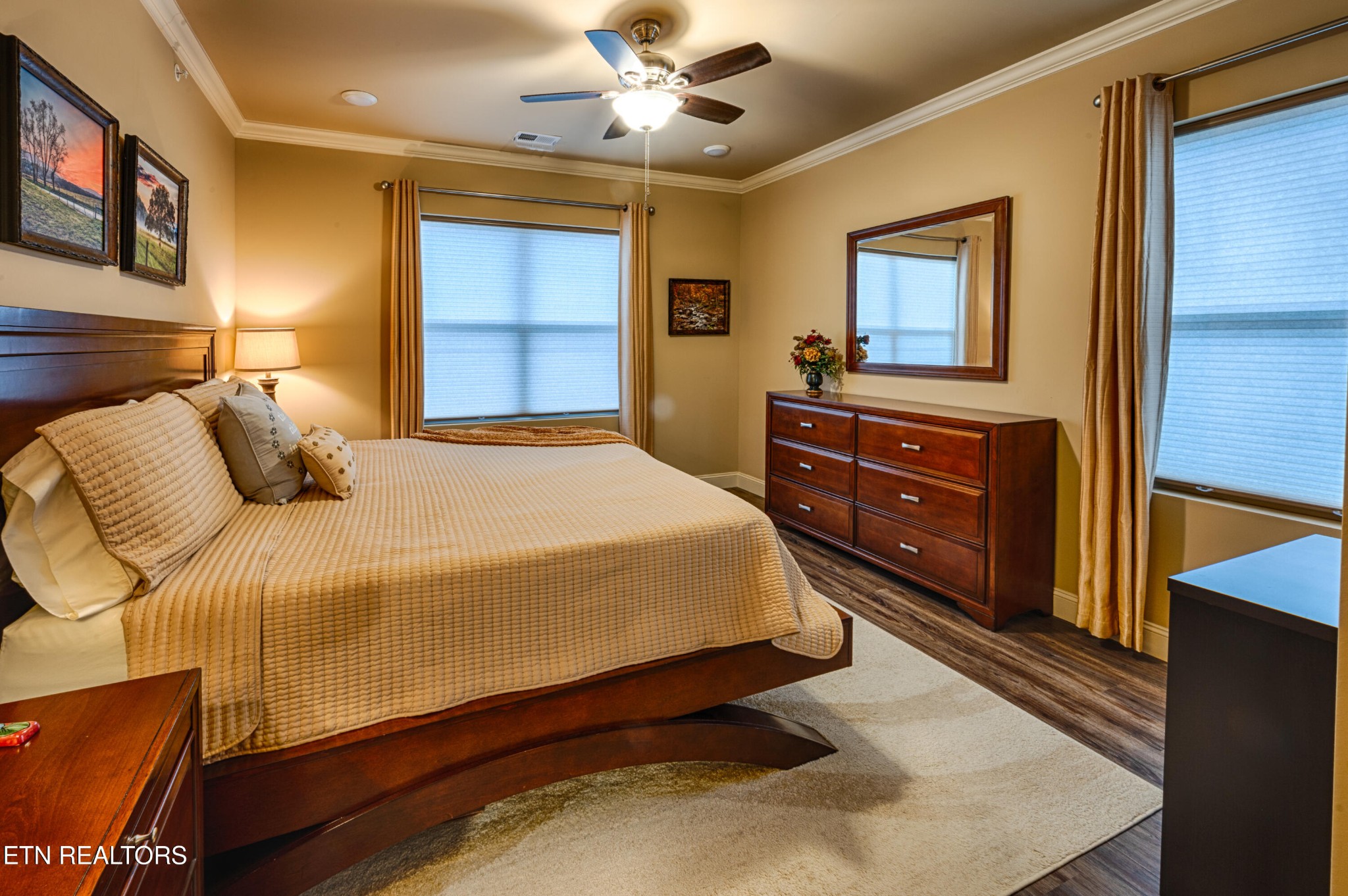 229 Bishops Cap Circle, Unit 101 Townsend, TN 37882 - Photo 20 of 47 a bedroom with a bed and a dresser