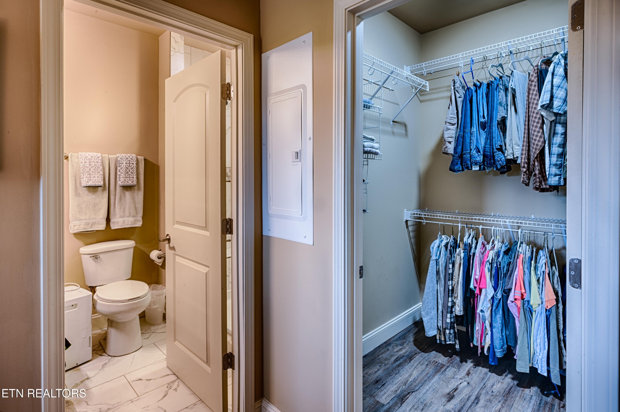 229 Bishops Cap Circle, Unit 101 Townsend, TN 37882 - Photo 27 of 47 a view of a bathroom with a toilet and a shower