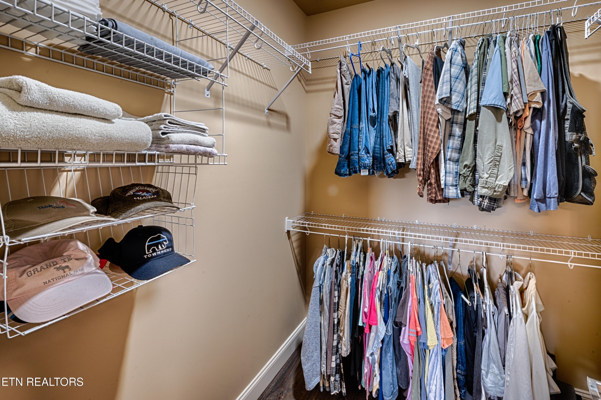 229 Bishops Cap Circle, Unit 101 Townsend, TN 37882 - Photo 28 of 47 a view of walk in closet with clothes and shoes
