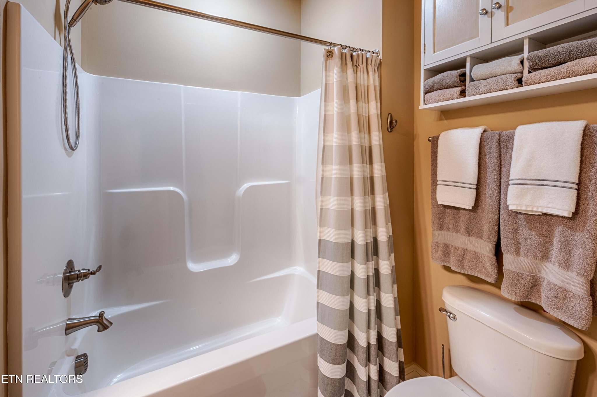 229 Bishops Cap Circle, Unit 101 Townsend, TN 37882 - Photo 35 of 47 a bathroom with a shower and a toilet