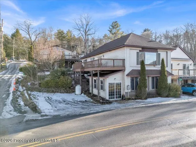 a front view of a house