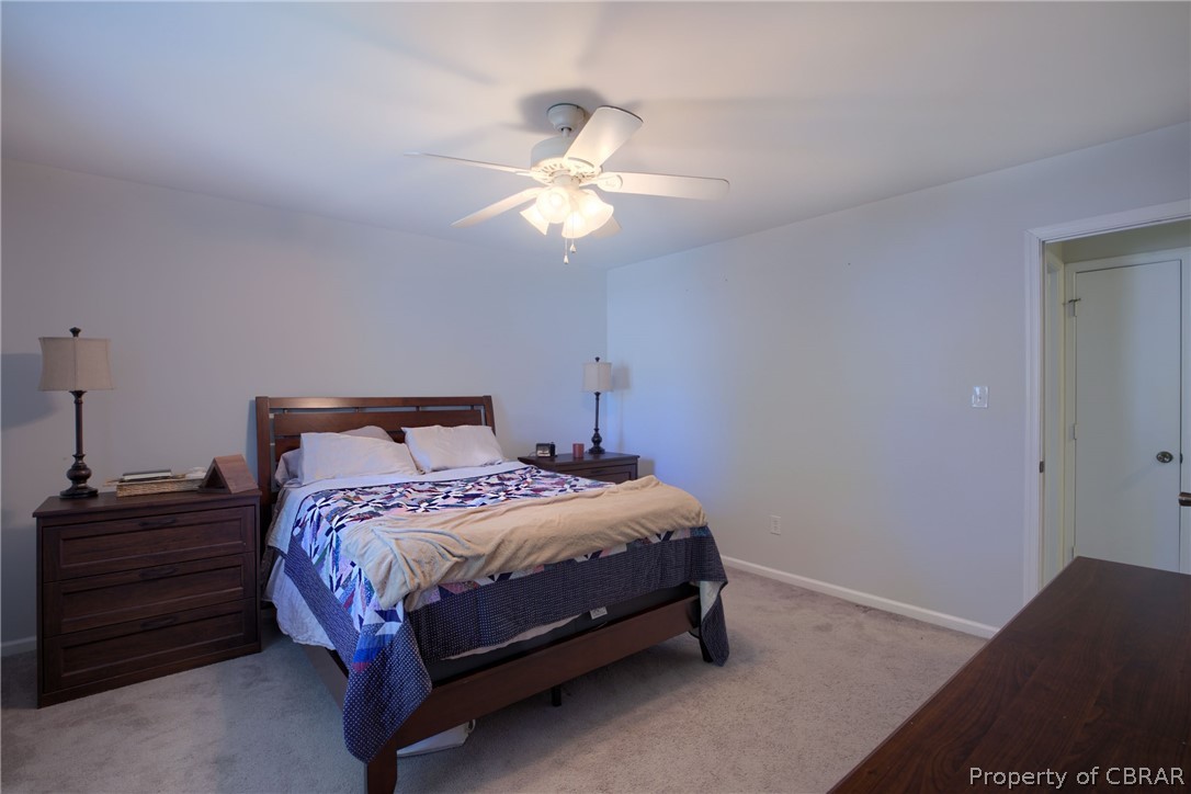 133 Springdale Way Hampton, VA 23666 - Photo 18 of 25 Carpeted bedroom with ceiling fan