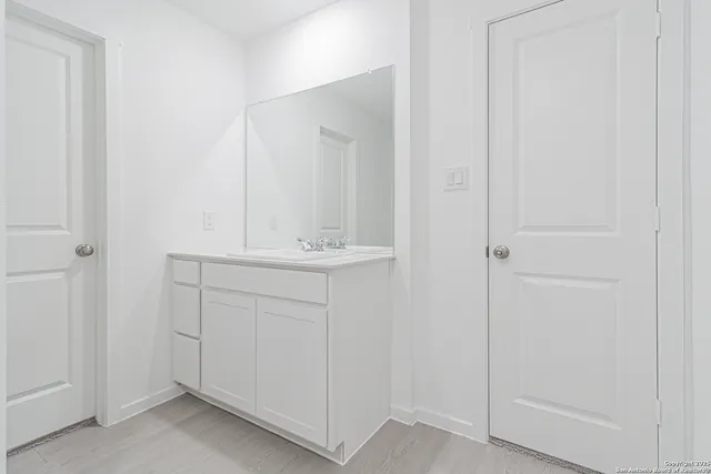 a bathroom with a sink