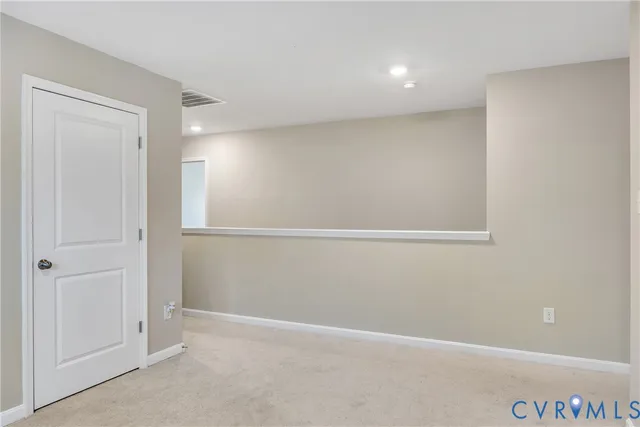 a view of an empty room