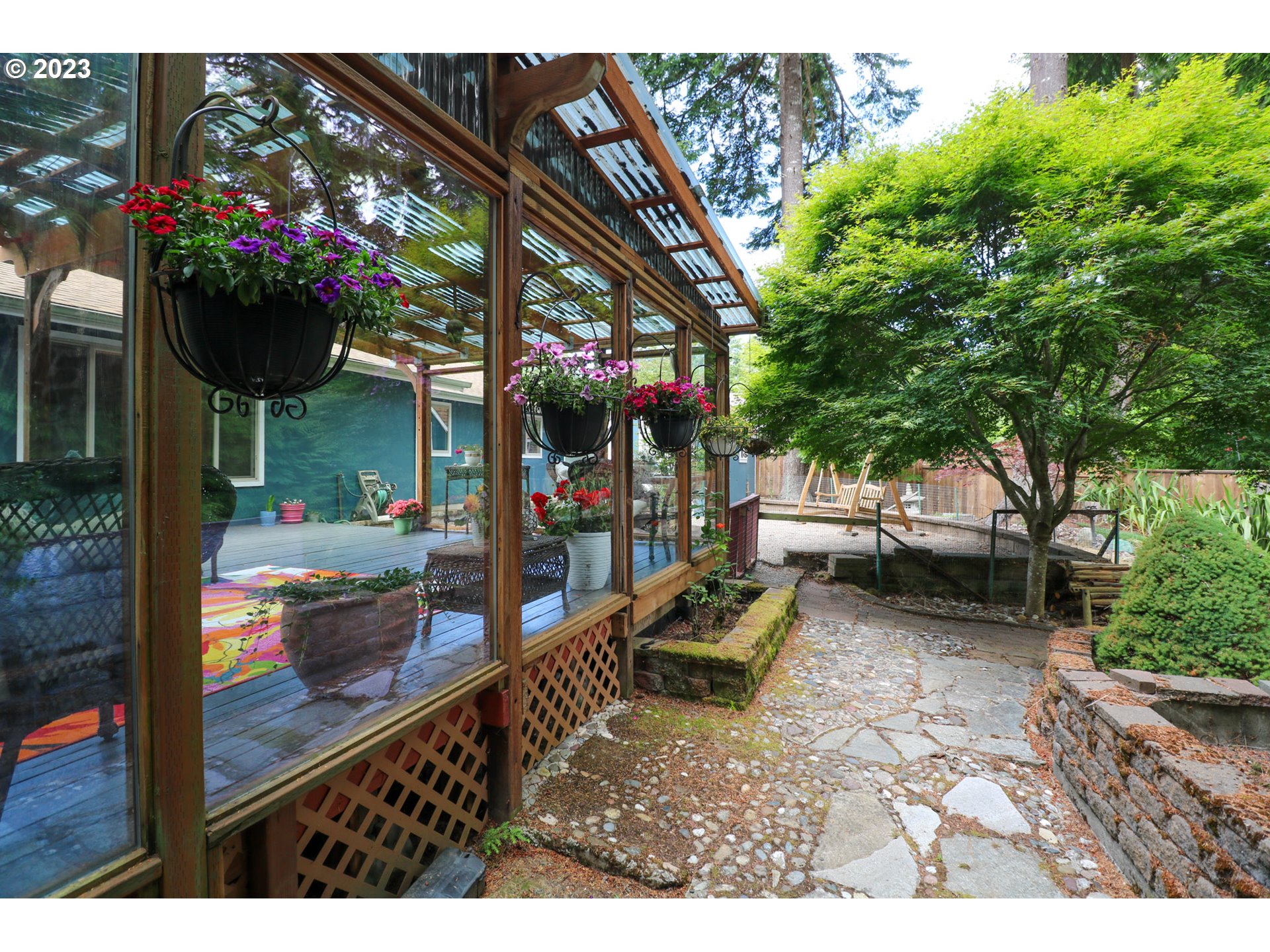 2075 Timberline Drive Coos Bay, OR 97420 - Photo 11 of 39 a view of a outdoor space with a patio and sitting area
