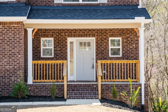 a front view of a house