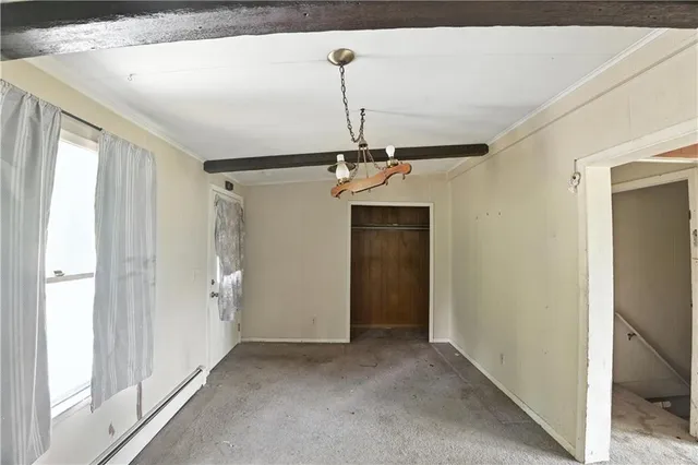 a view of a room with window