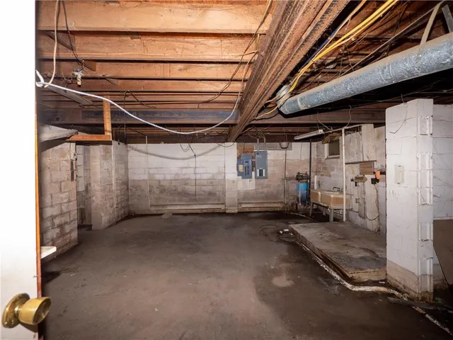 a view of a yard with a lake view