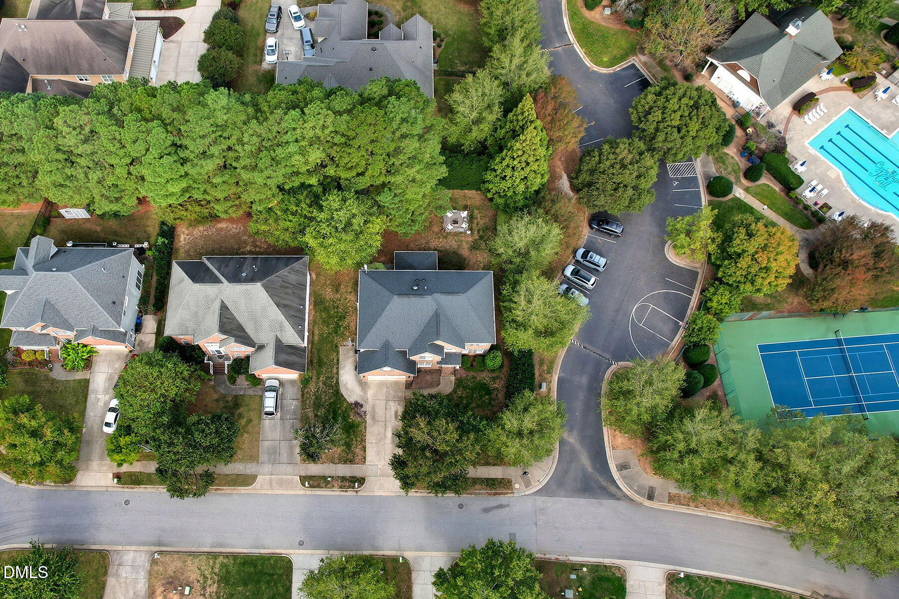1012 Clatter Avenue Wake Forest, NC 27587 - Photo 1 of 34 an aerial view of a house with a yard and garden
