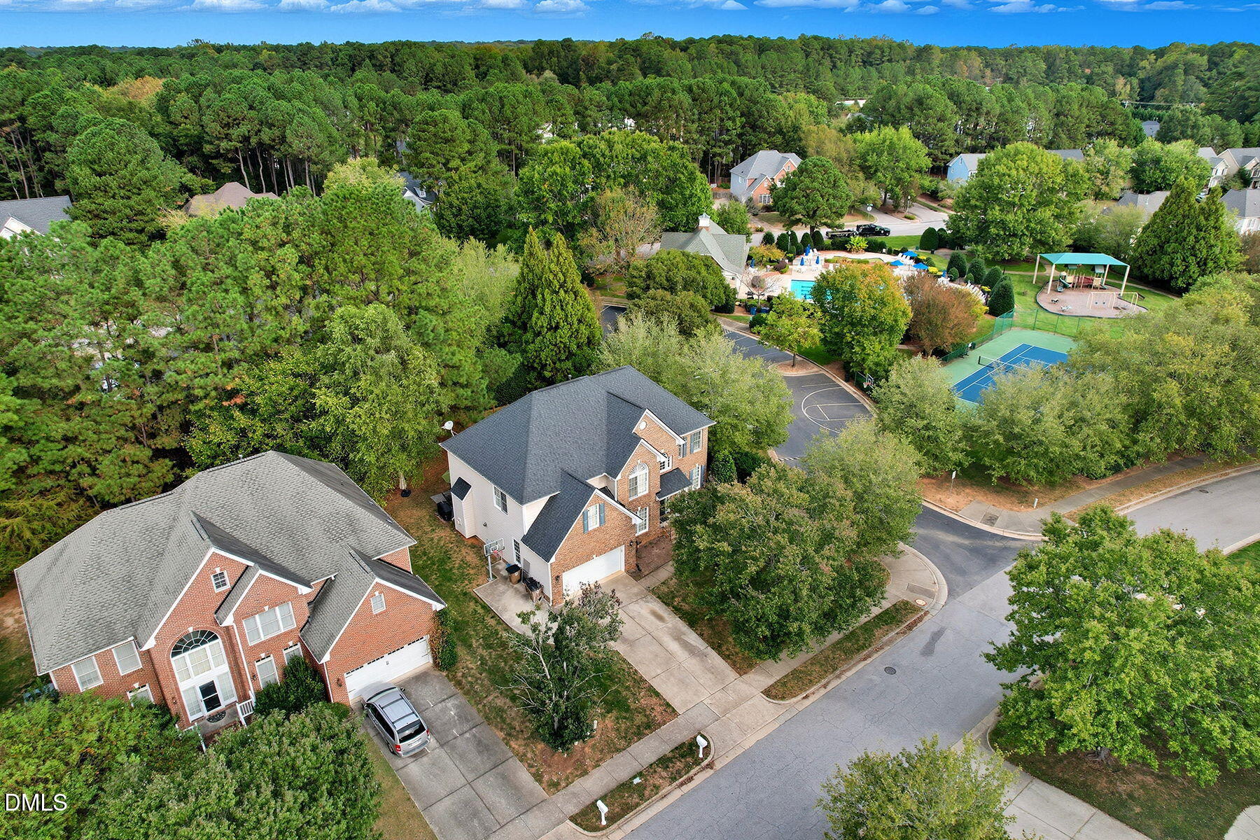 1012 Clatter Avenue Wake Forest, NC 27587 - Photo 2 of 34 an aerial view of a house with a yard