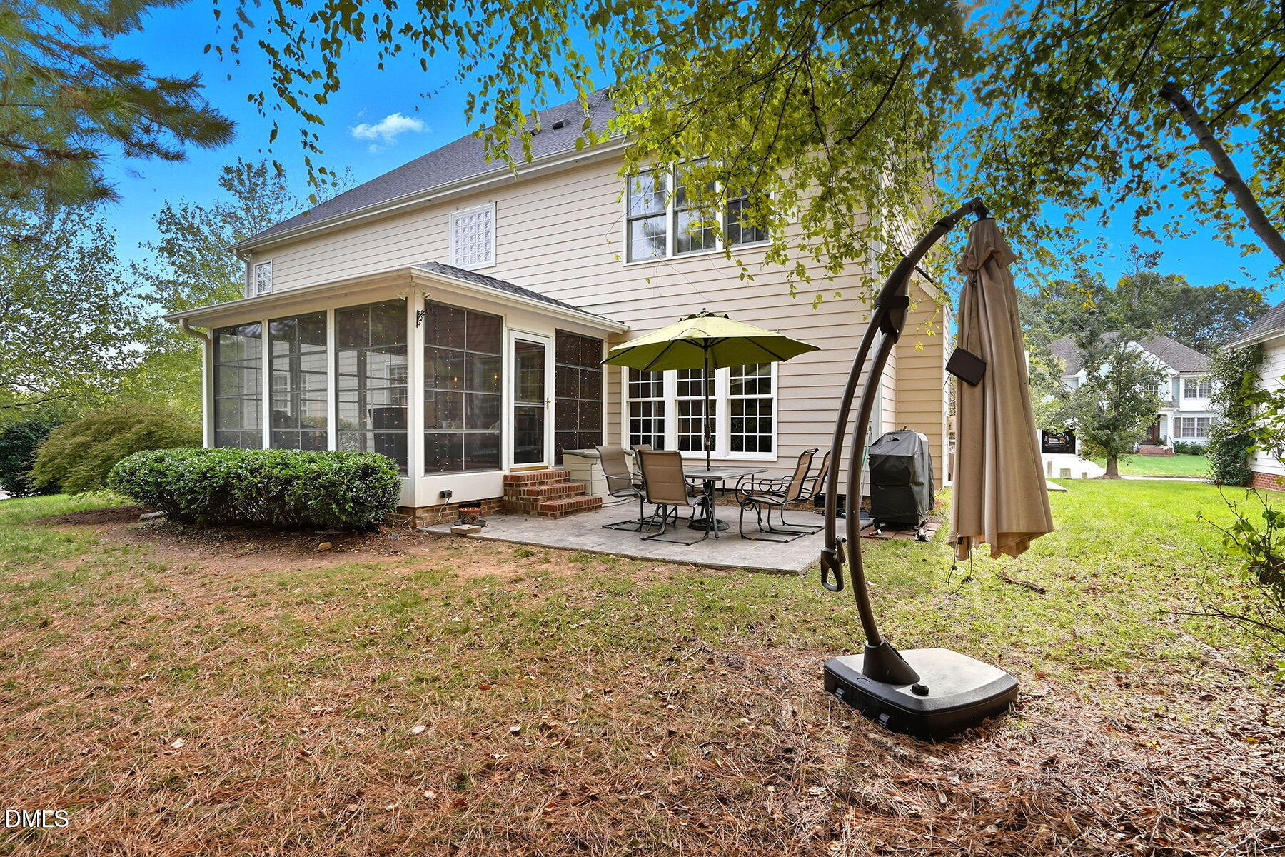 1012 Clatter Avenue Wake Forest, NC 27587 - Photo 31 of 34 a front view of a house with a yard table and chairs