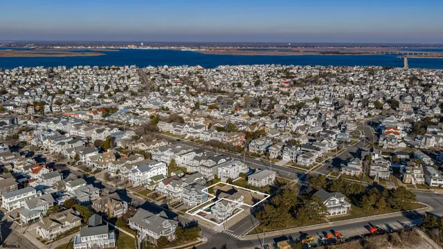 an aerial view of a city