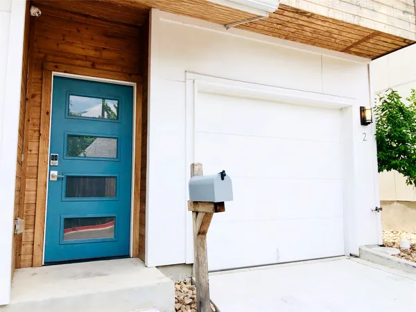 a front view of a house with entryway