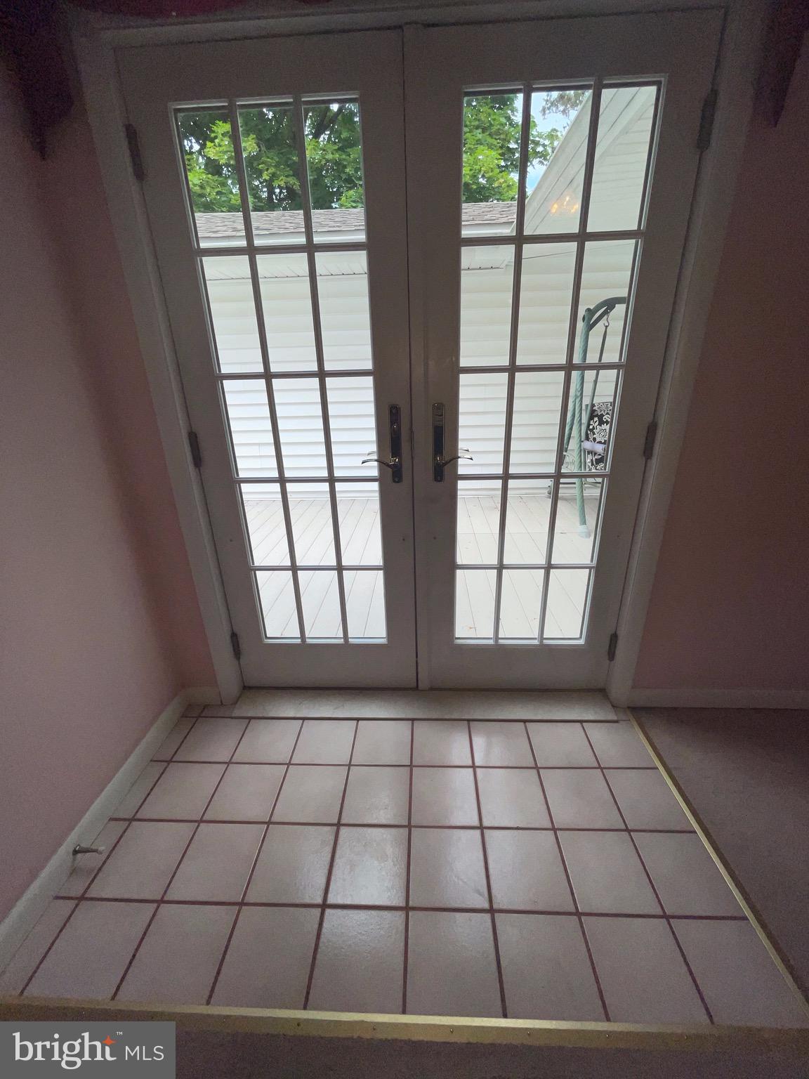 505 Deer Road Cherry Hill, NJ 08034 - Photo 8 of 23 French doors to covered porch from dining room