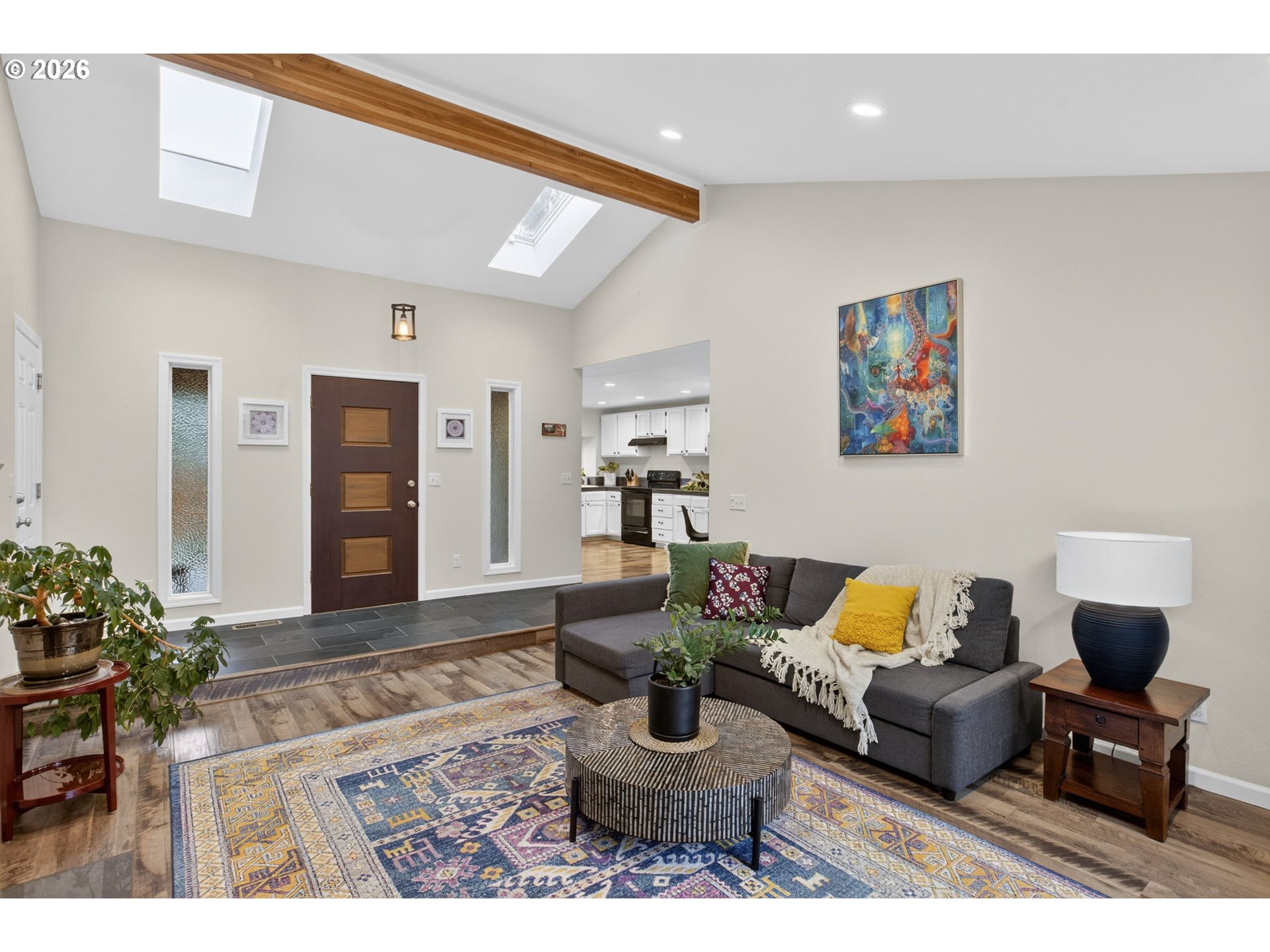 4721 Southwest 45th Avenue Portland, OR 97221 - Photo 8 of 29 a living room with furniture and a potted plant