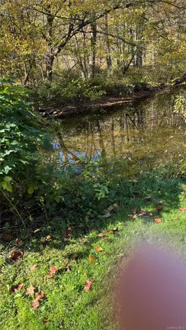a view of a lake with houses