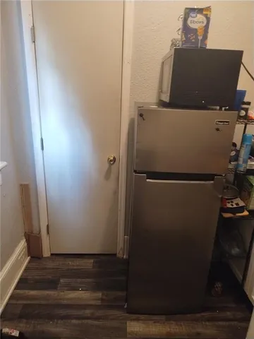 a view of a car in garage