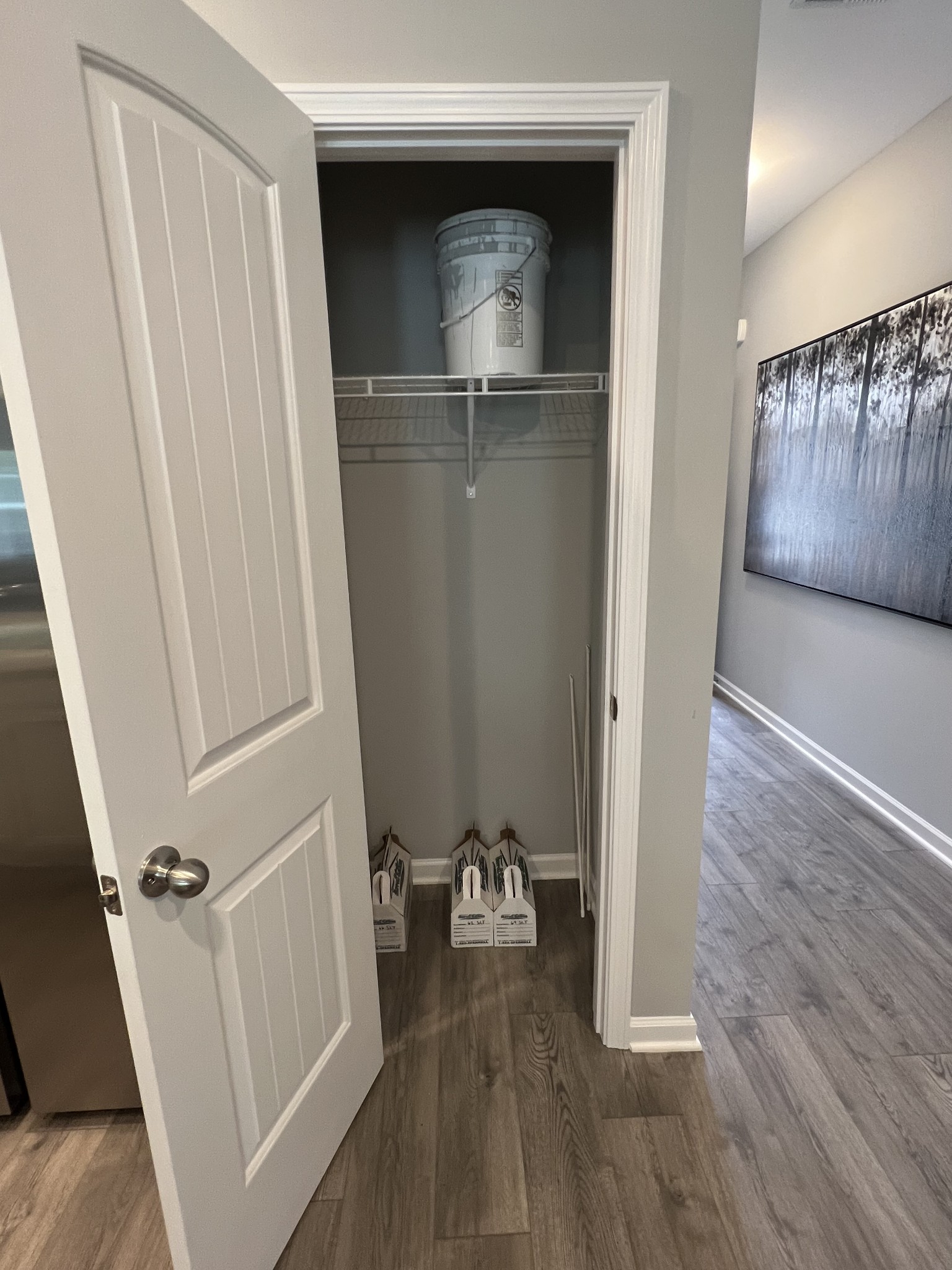 5741 Dockside Drive Rockvale, TN 37153 - Photo 6 of 22 a view of a hallway with wooden floor and staircase