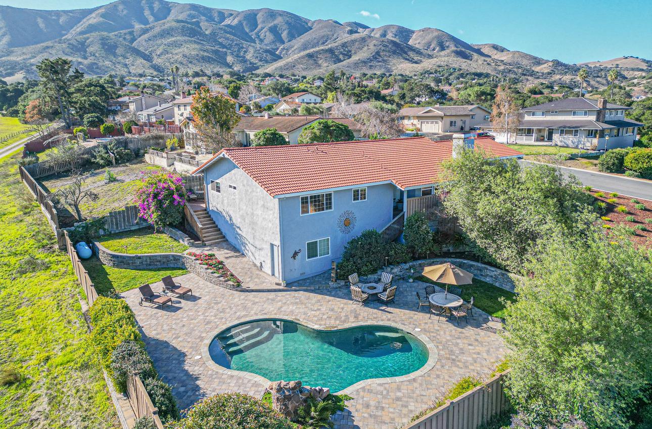 22511 Murietta Road Salinas, CA 93908 - Photo 2 of 58 an aerial view of a house with swimming pool and a yard