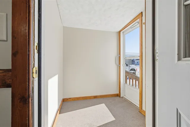 a view of an front door