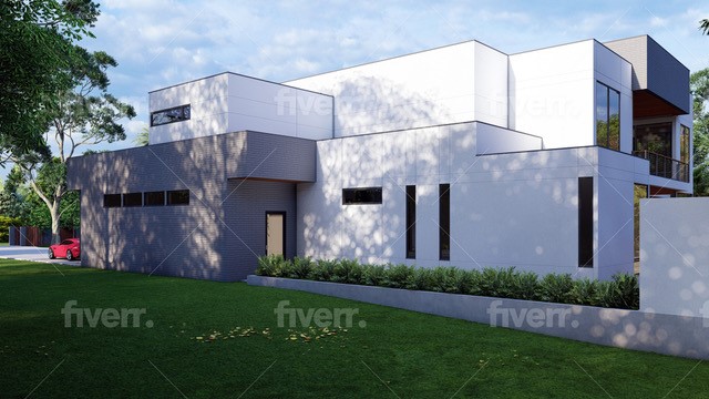 27539 South Lazy Meadow Way Spring, TX 77386 - Photo 31 of 31 Architectural Elevation & Floor Plan for a 7,023 SF Modern Estate and 752 SF Casita are available upon request.