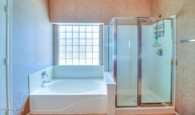 42811 West Venture Road Maricopa, AZ 85138 - Photo 54 of 61 a bathroom with a bathtub and a shower
