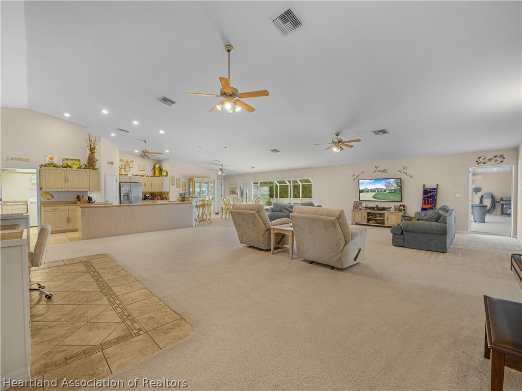 5721 Golden Road Sebring, FL 33875 - Photo 4 of 42 Facing Lanai and Caged Pool