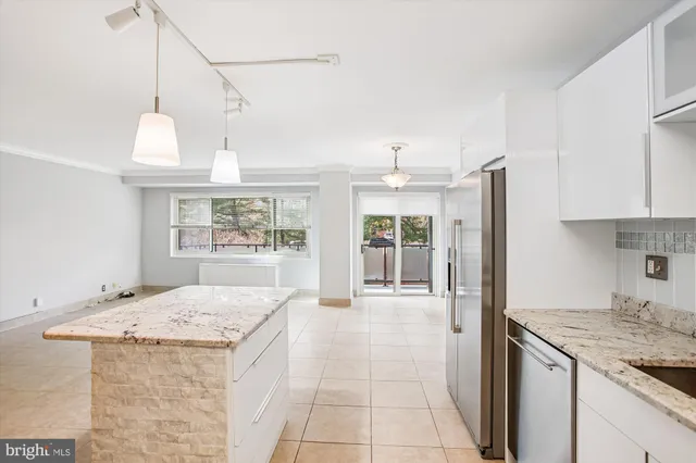 a view of a balcony with chairs