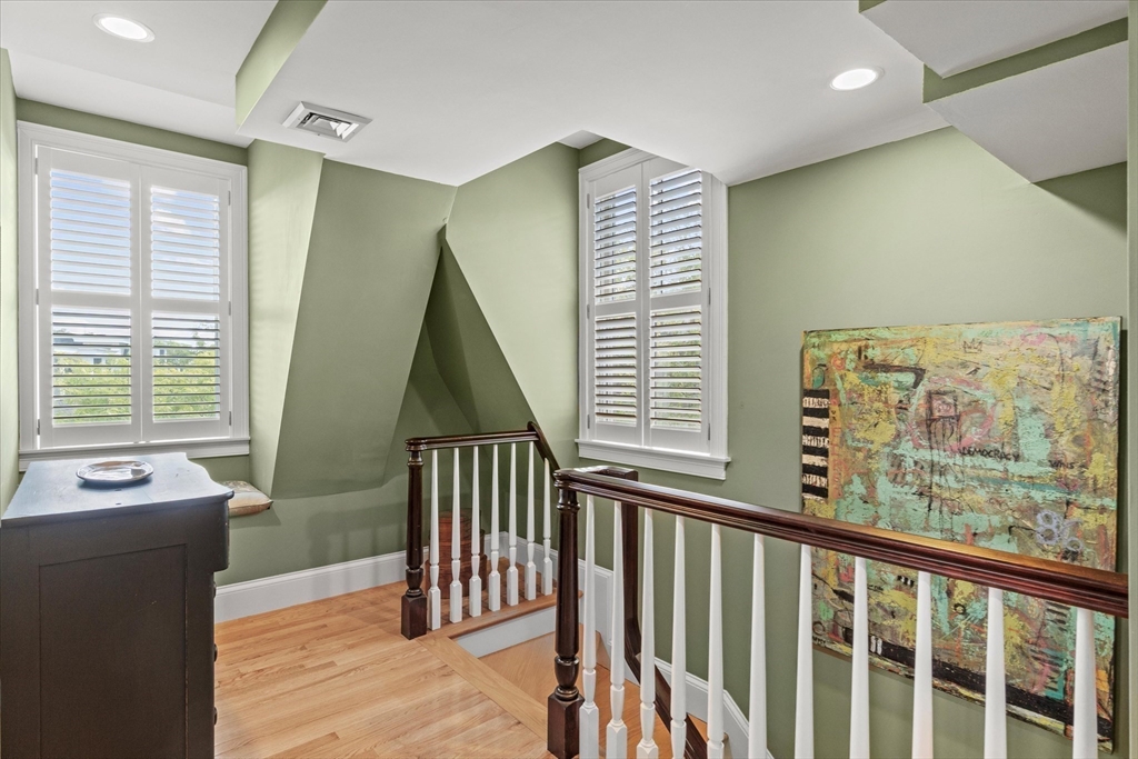3 A Mill Street, Unit 3A Arlington, MA 02476 - Photo 27 of 38 a view of a hallway with workspace and windows