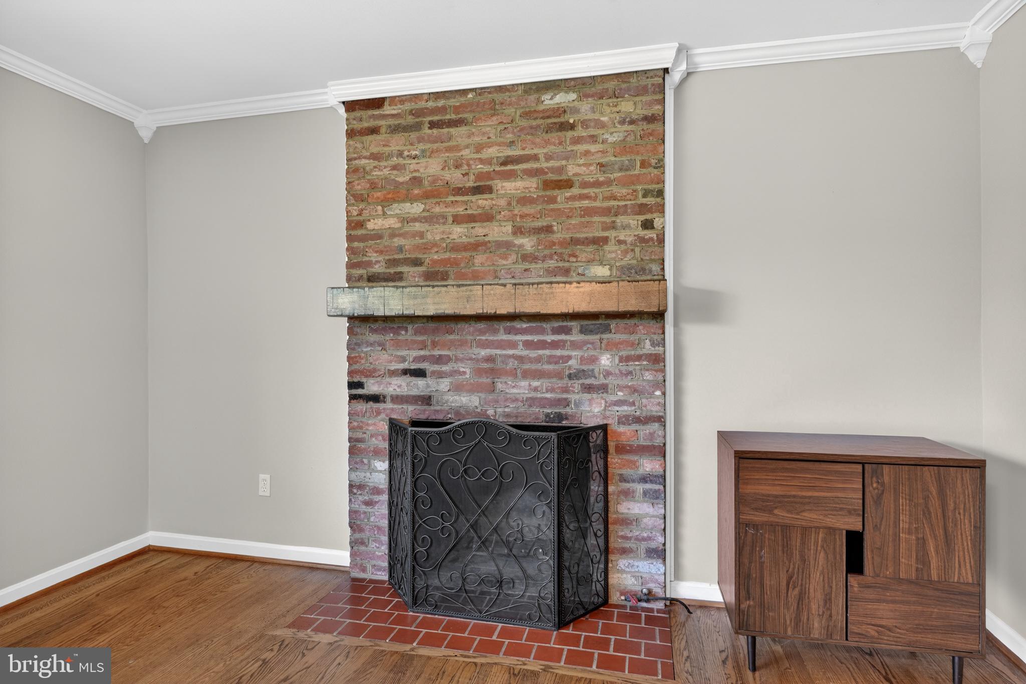 6727 Newington Road Lorton, VA 22079 - Photo 11 of 51 Wood fireplace can easily converted to gas