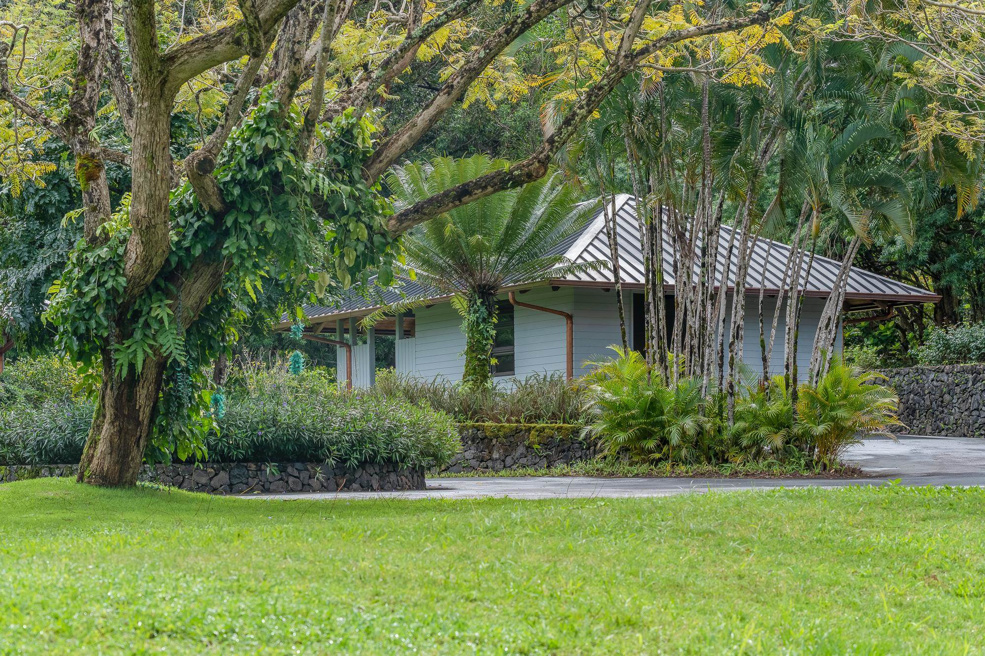 917 Hog Back Road Haiku, HI 96708 - Photo 27 of 30 a front view of house with yard and green space