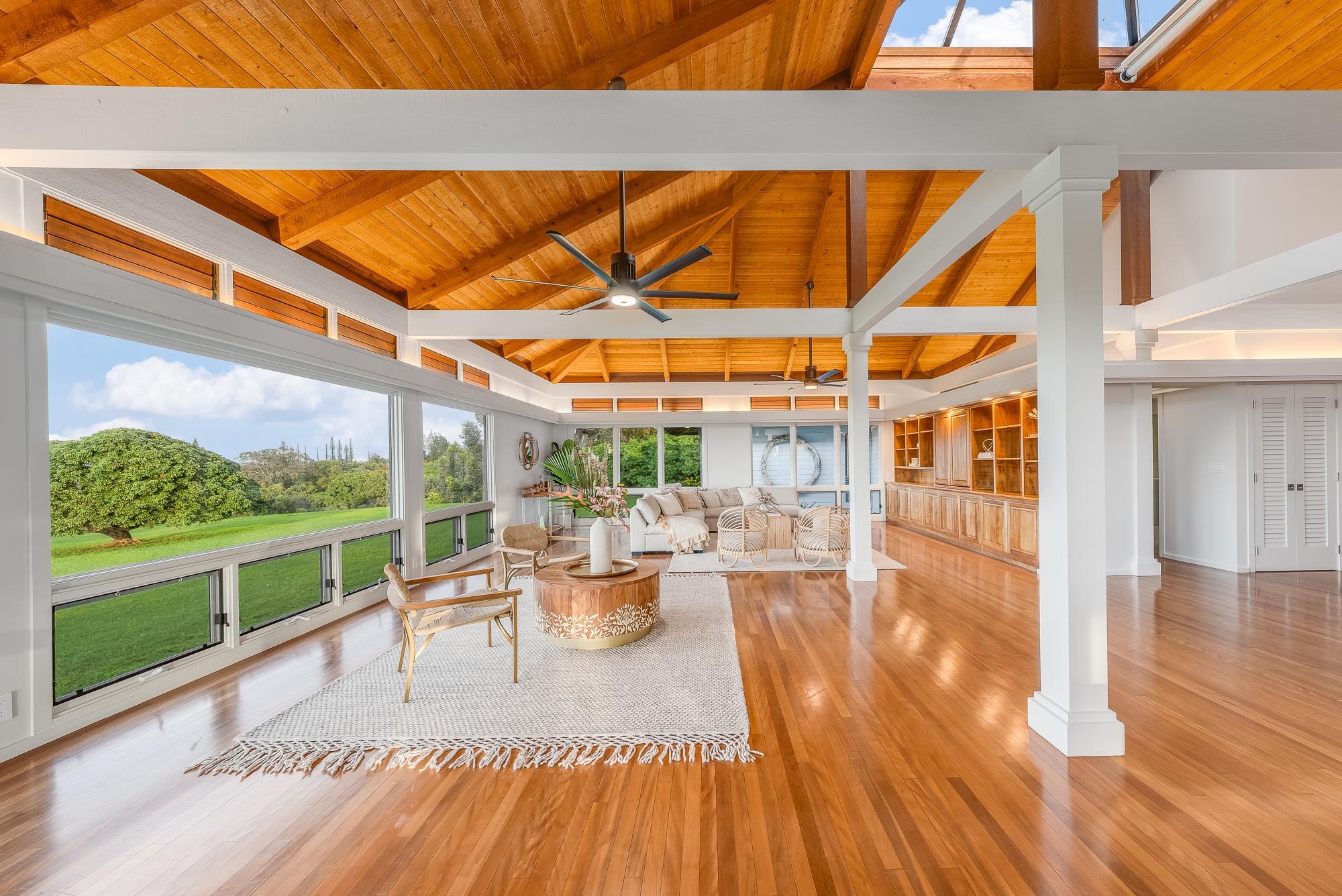 917 Hog Back Road Haiku, HI 96708 - Photo 4 of 30 a view of a patio with swimming pool