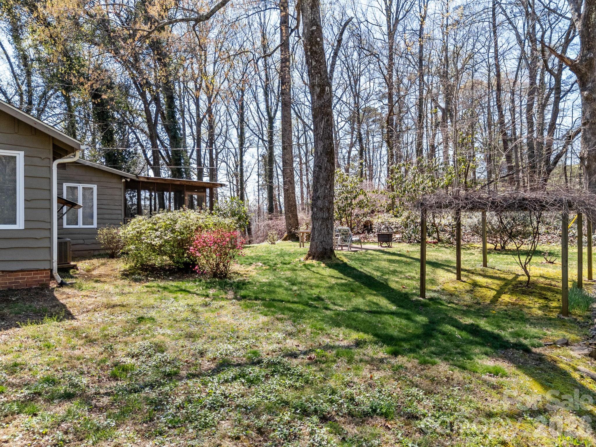 7 Rippy Road Tryon, NC 28782 - Photo 16 of 46 a backyard of a house with lots of green space