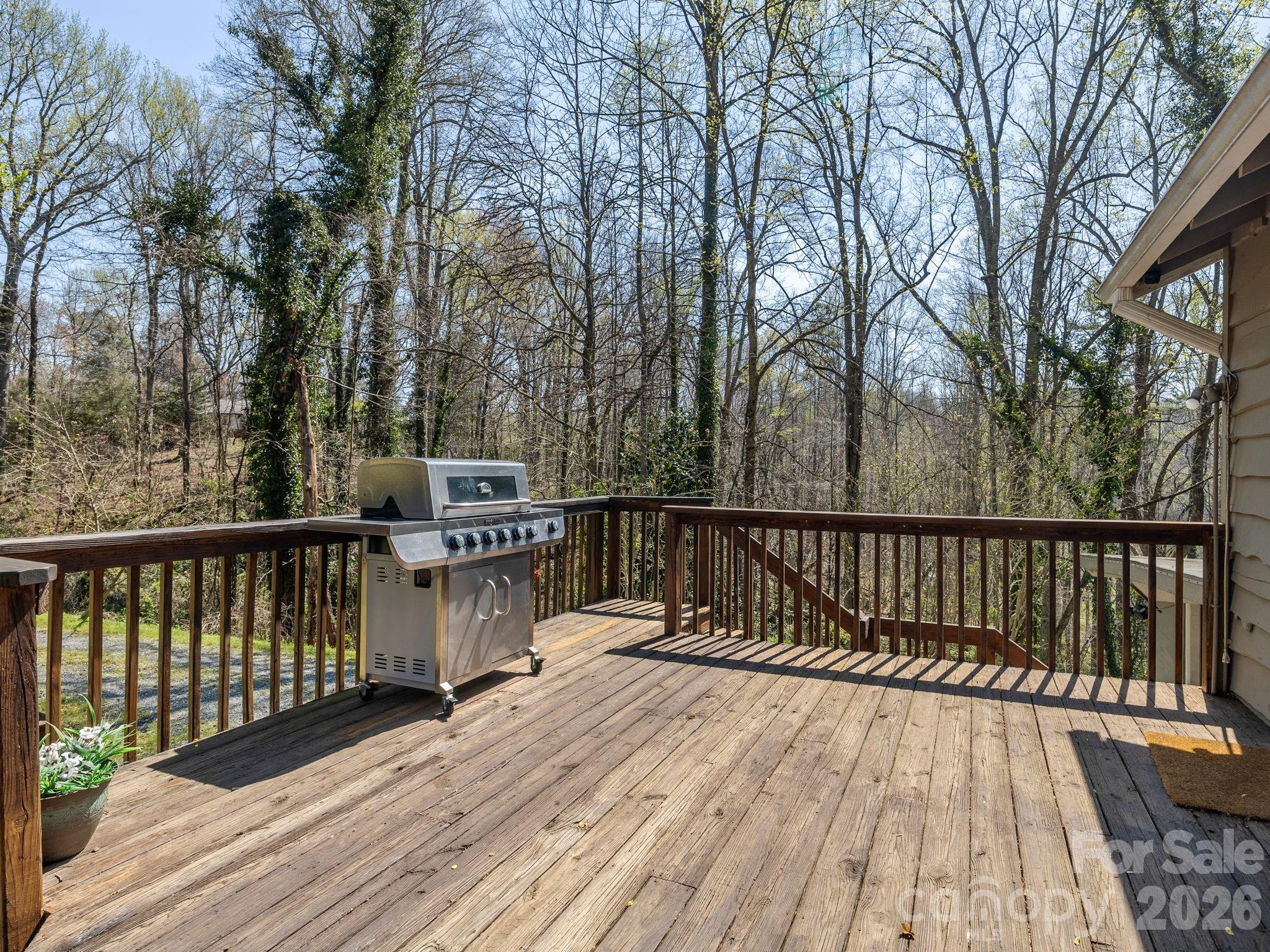 7 Rippy Road Tryon, NC 28782 - Photo 8 of 46 a view of balcony with wooden floor and fence