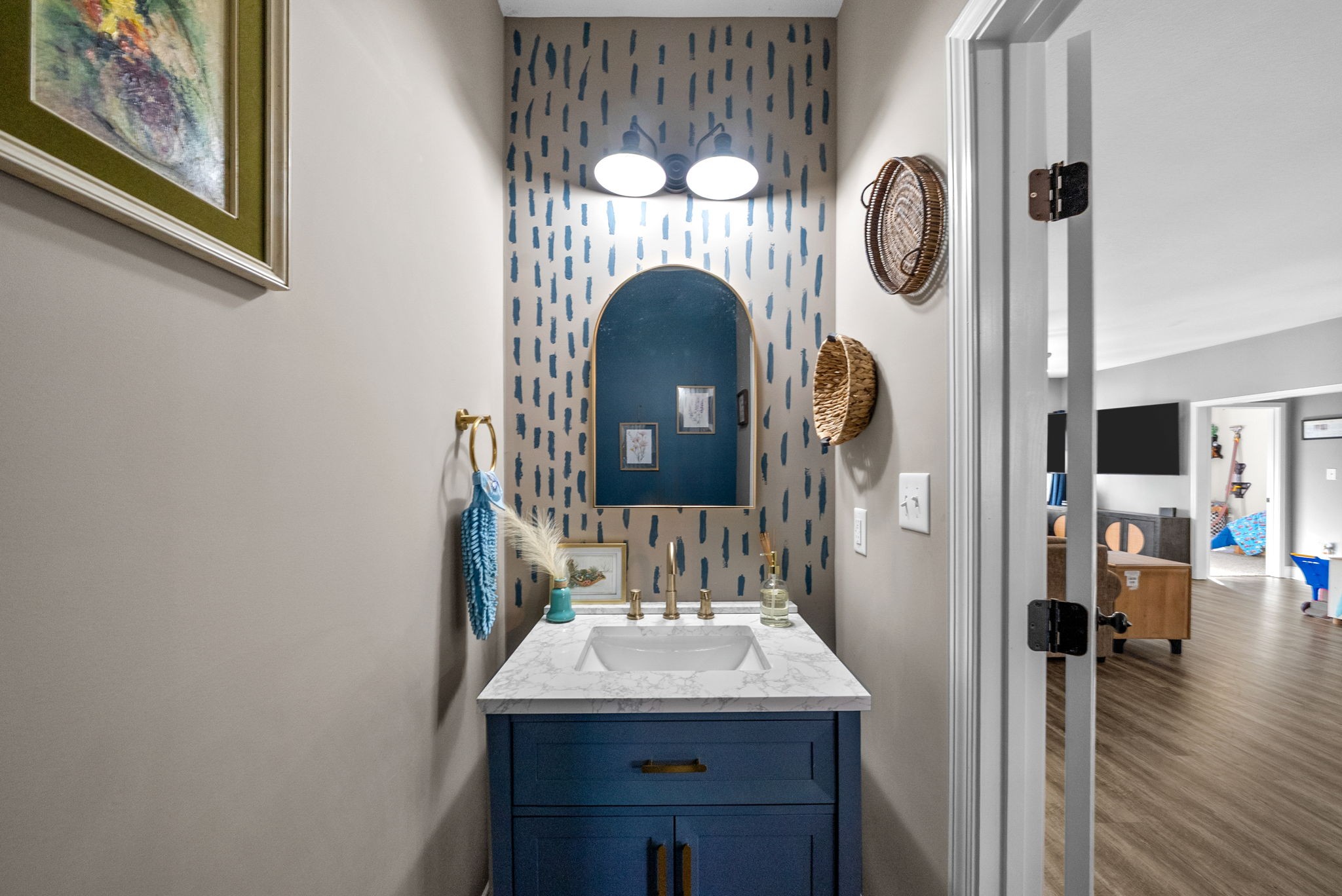 4553 Cumberland City Road Indian Mound, TN 37079 - Photo 16 of 44 a bathroom with a sink and a mirror