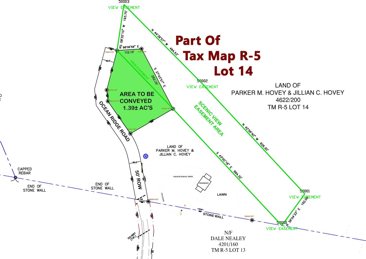 Map5-lot14 North Ridge Road Northport, ME 04849 - Photo 2 of 5 3-8-23 Hovey Scenic View Easement Area A