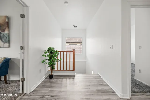 a view of a park with slide