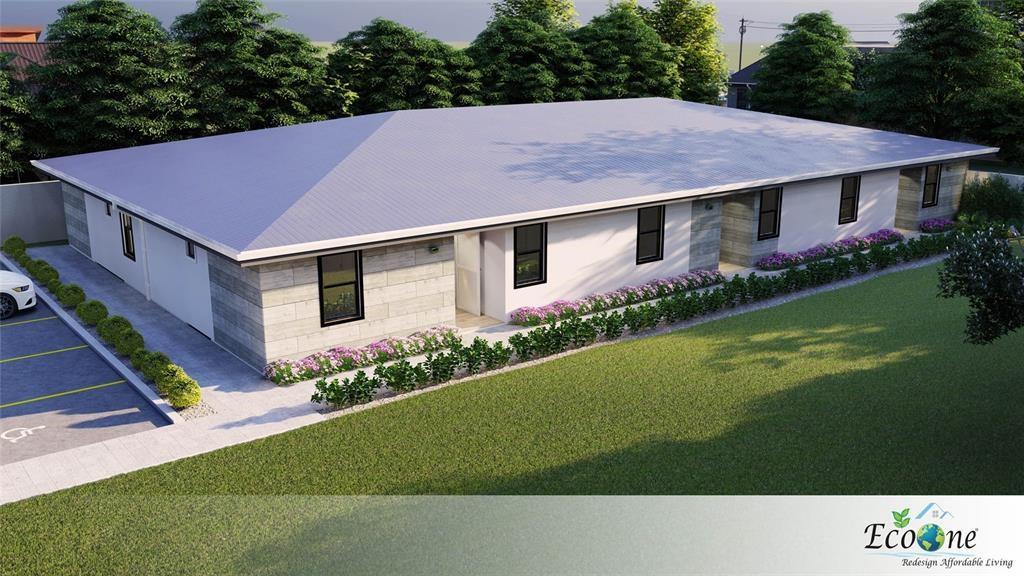 a aerial view of a house